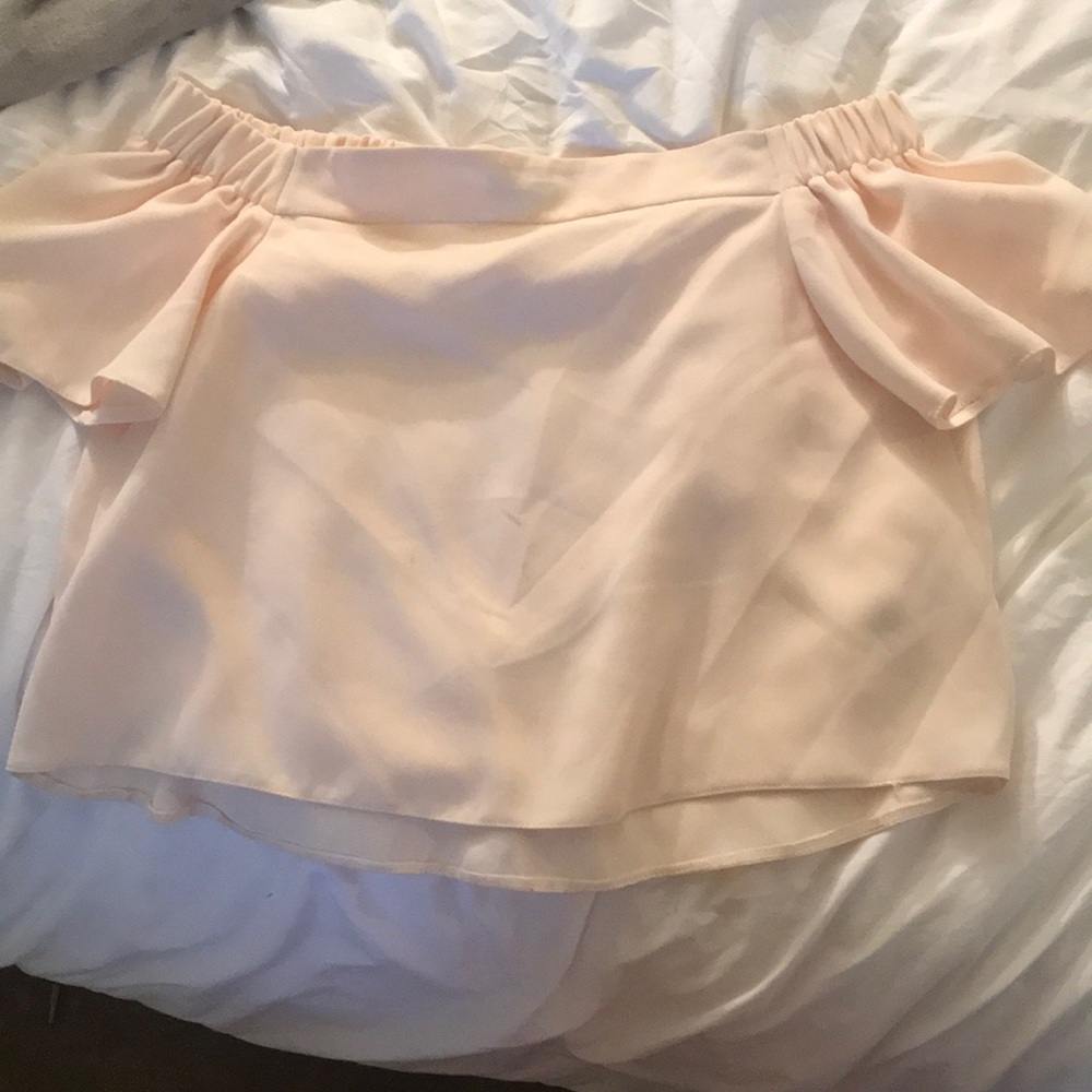 Top shop off the shoulder top